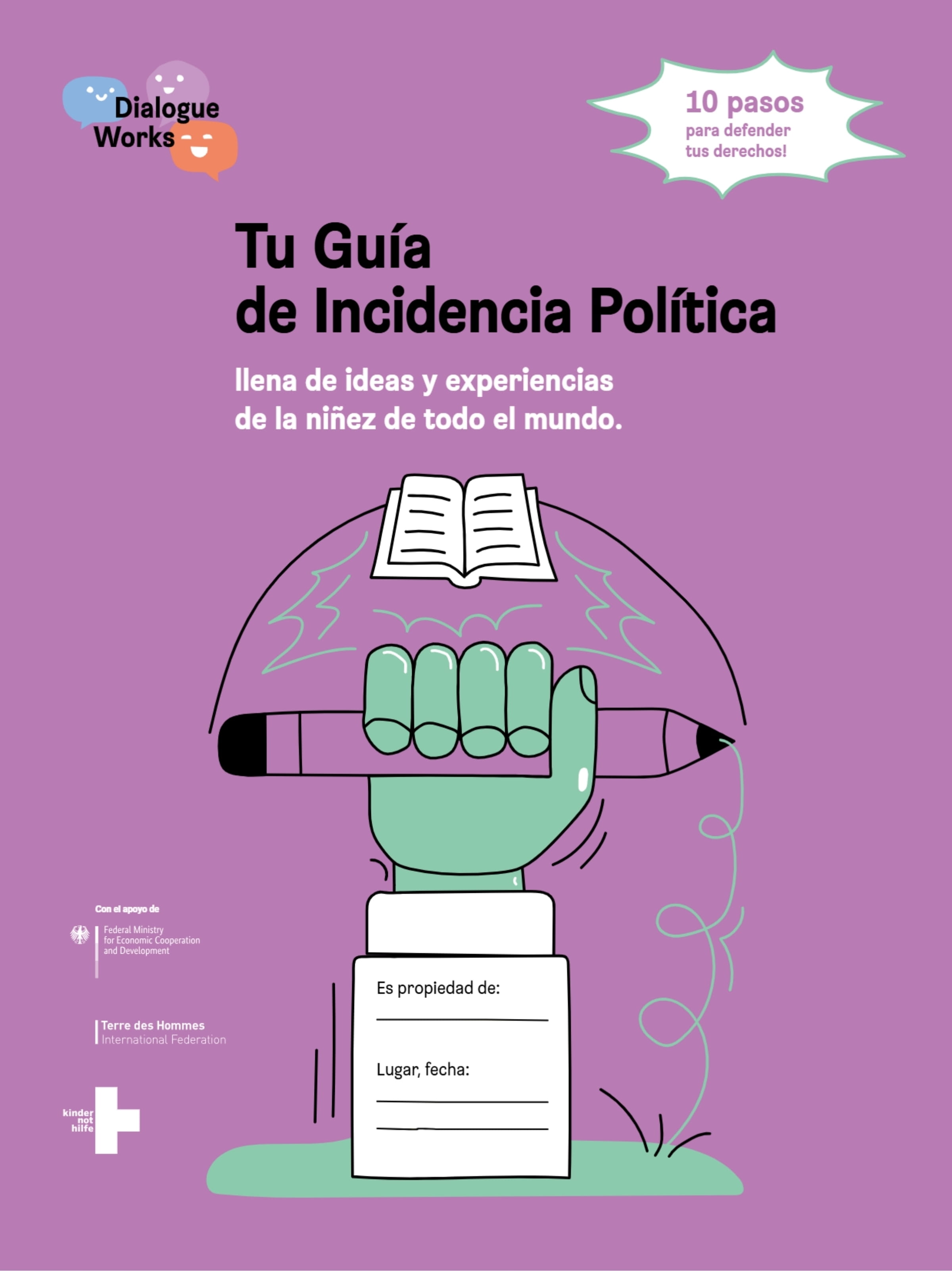 Portada de Guía de Incidencia Política (Fuente: Dialogue Works)